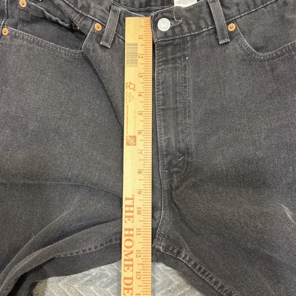 Vtg Levis 550 Black Jeans Tag 36x32/Fits 33x30 Relaxed Fit Straight Leg USA